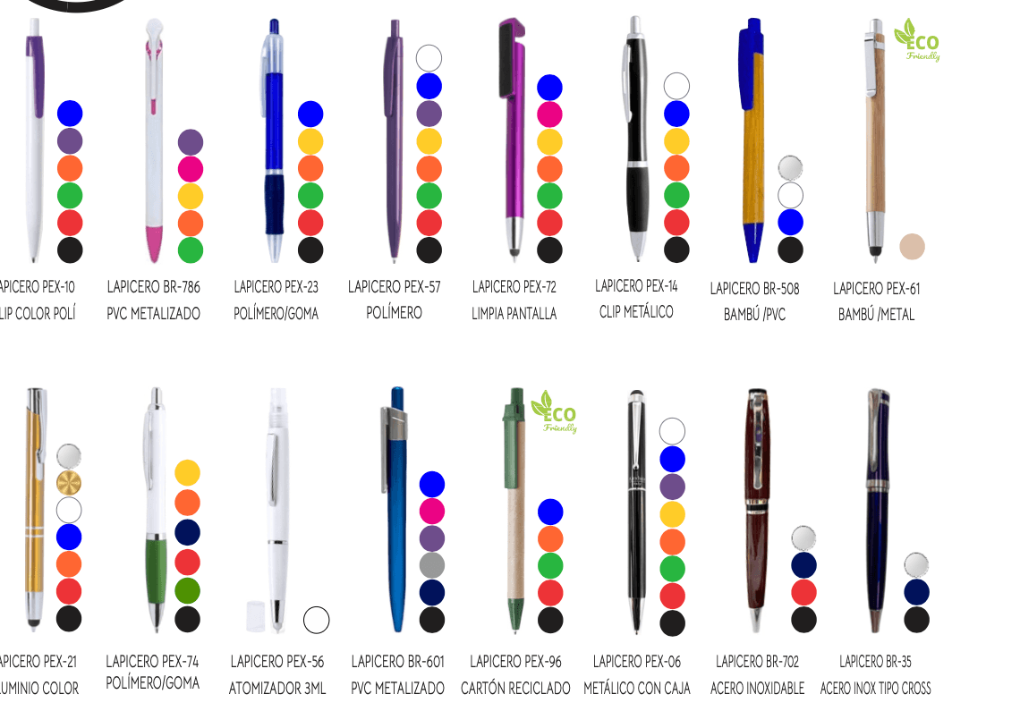 Bolígrafos Promocionales